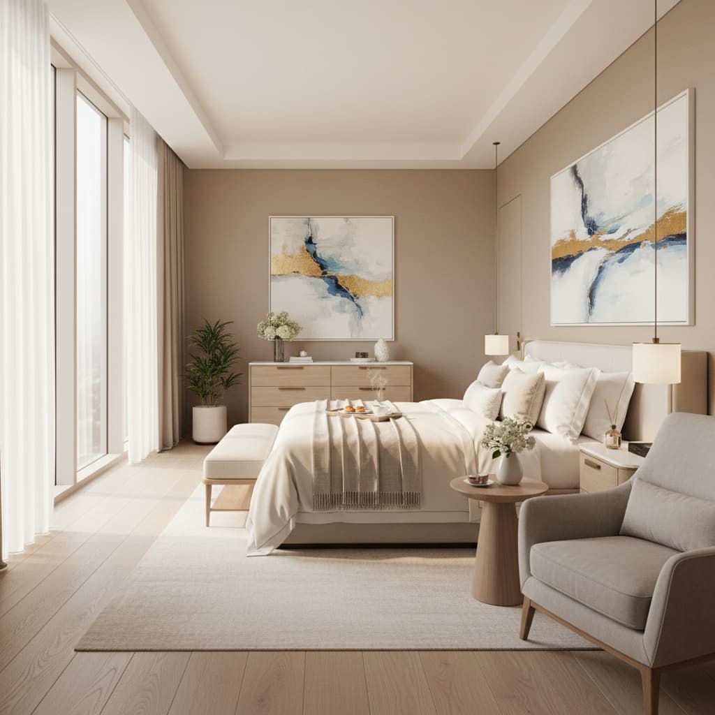 bedroom bright inviting 41711149