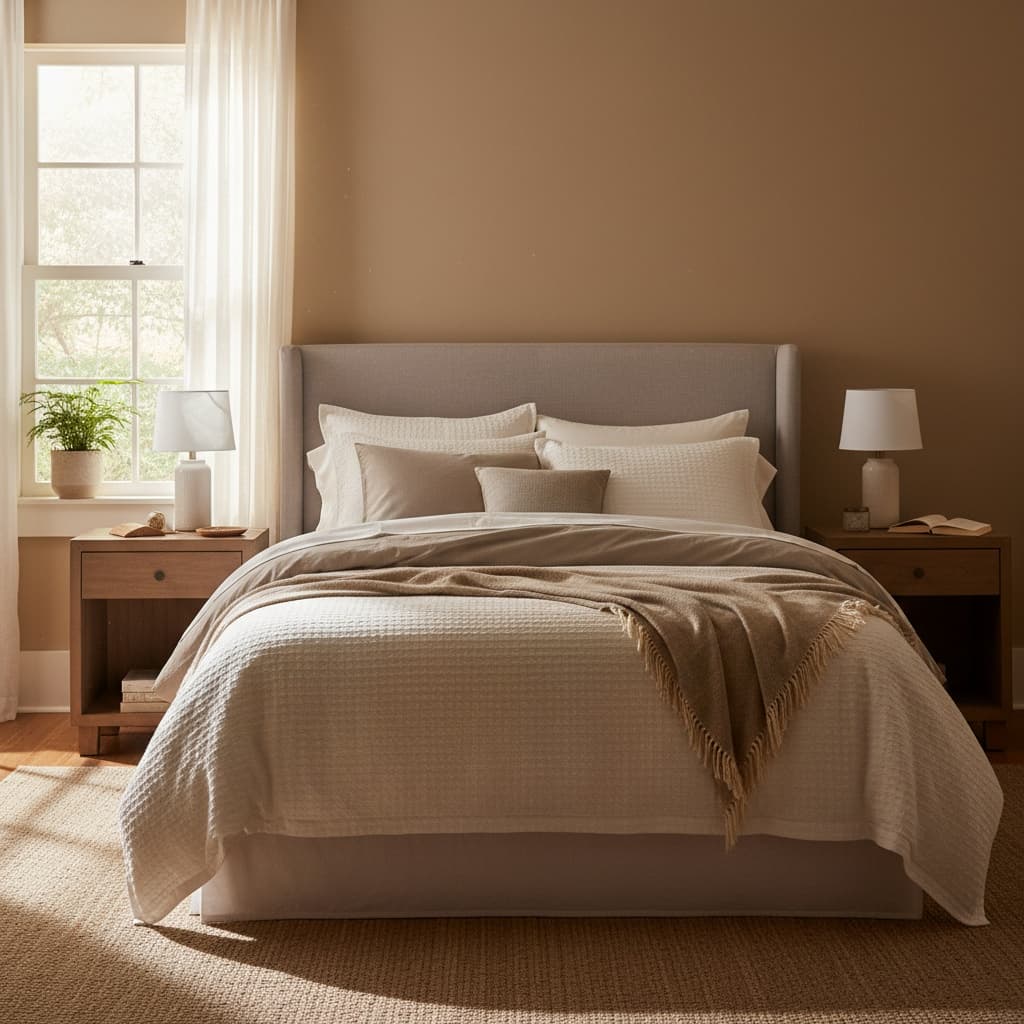 bedroom cozy morning 13377795