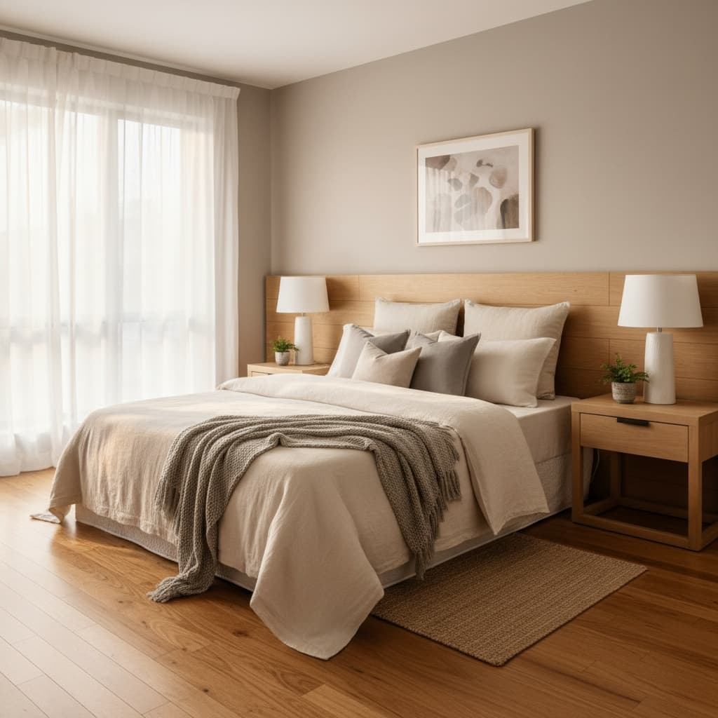 bedroom cozy natural light 89168224