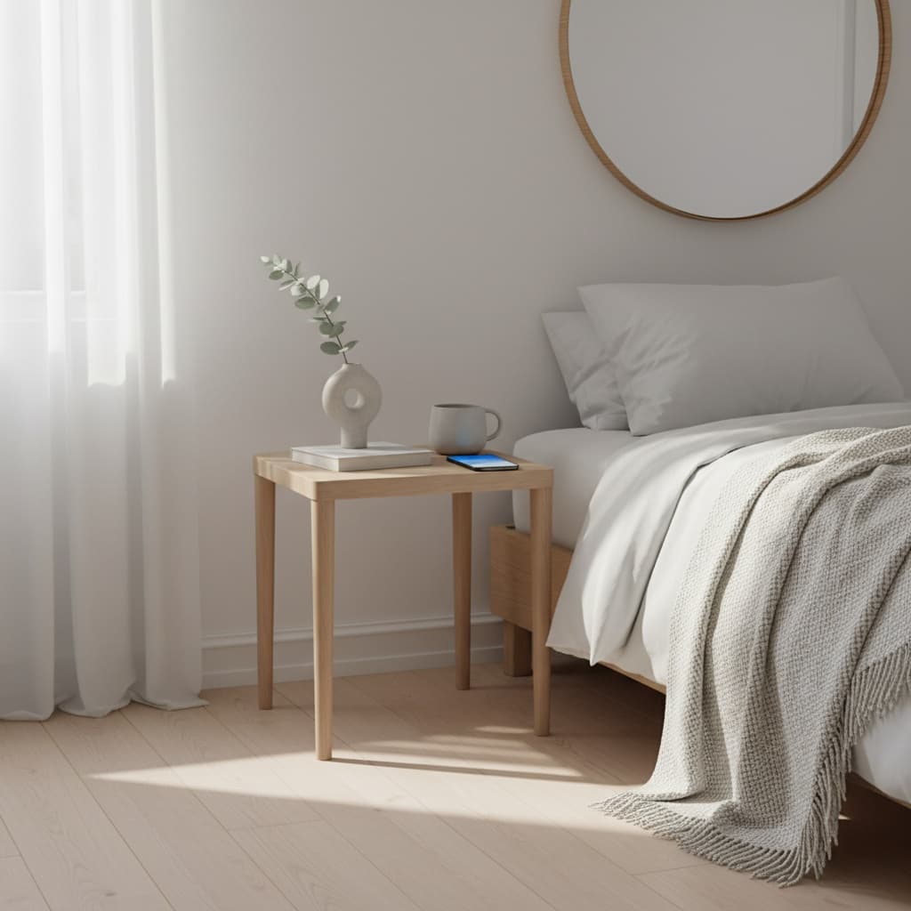bedroom morning routine 96398749