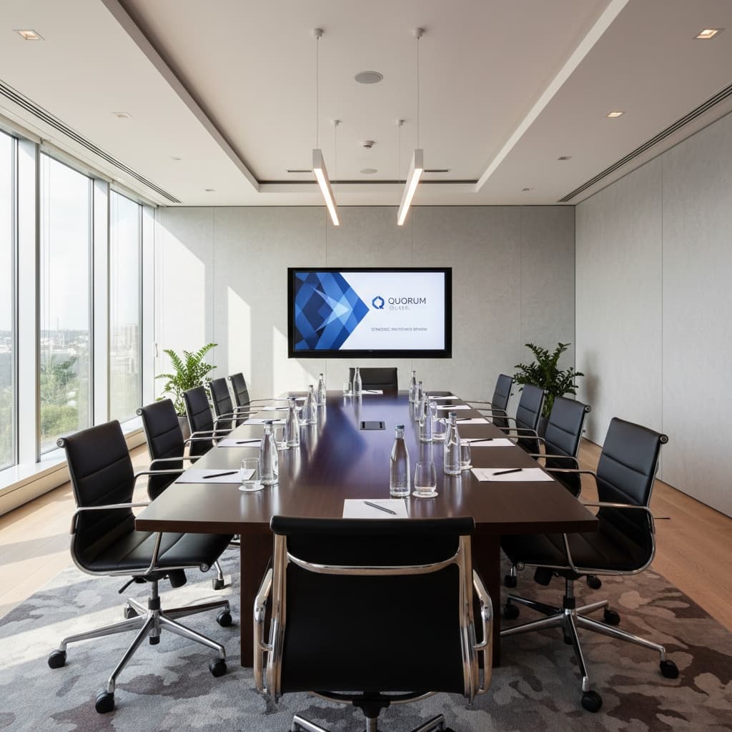 boardroom style setup 49247940