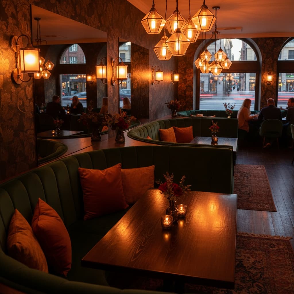 booth evening ambient 49988190