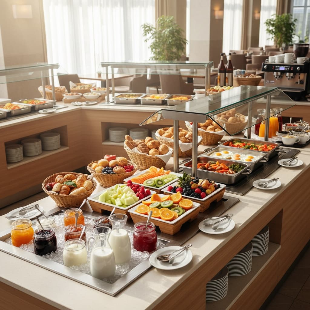 breakfast buffet spread 87815736