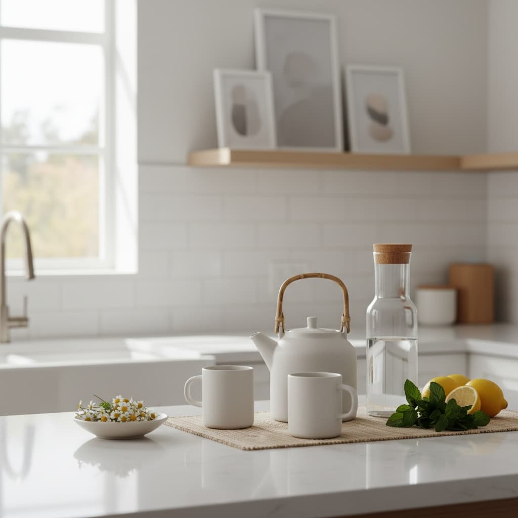 bright modern kitchen counter 94068115