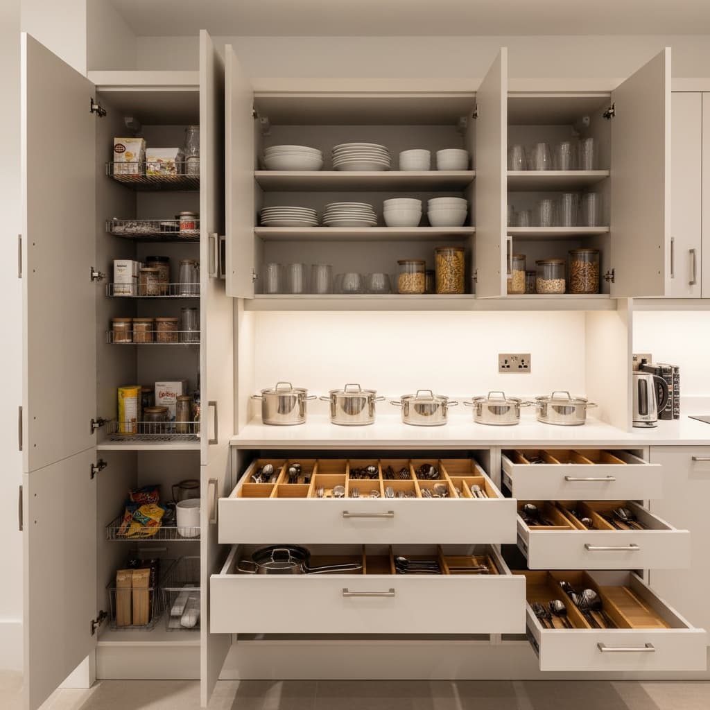 cabinet storage detail 19385389
