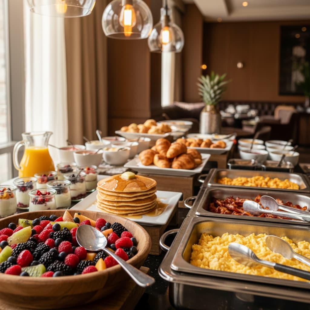 close up buffet spread 79562199