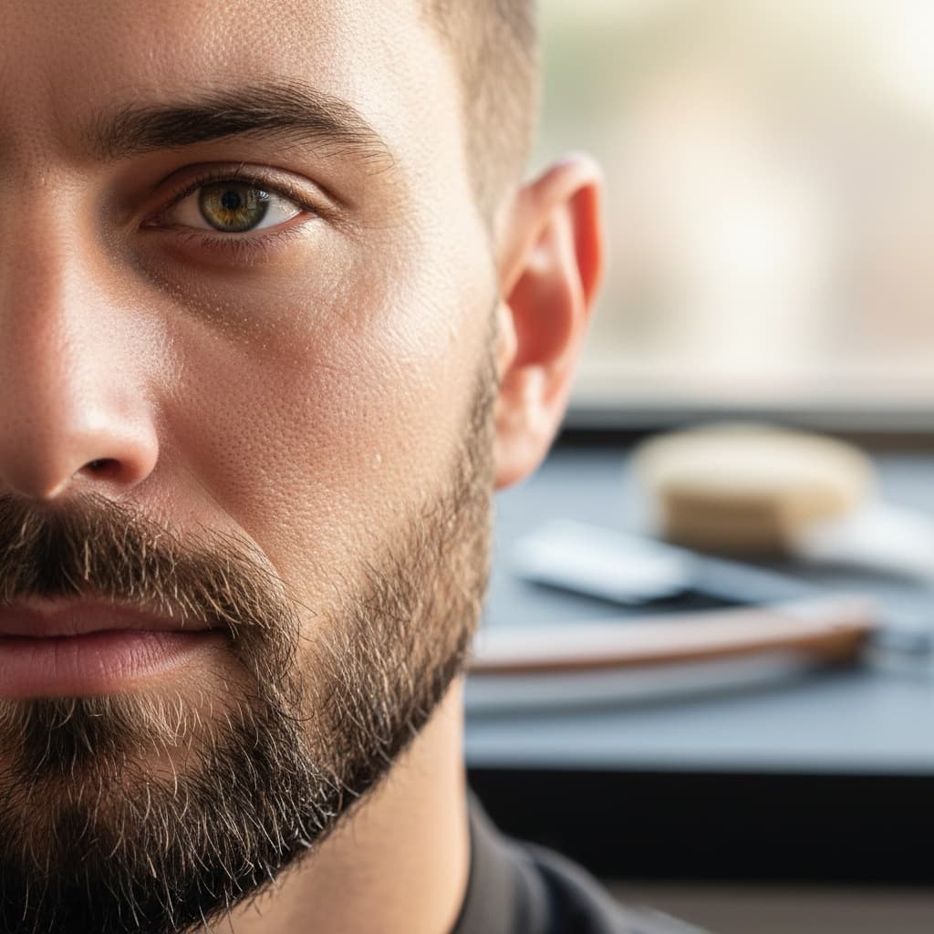 close up face groom detail 67390576