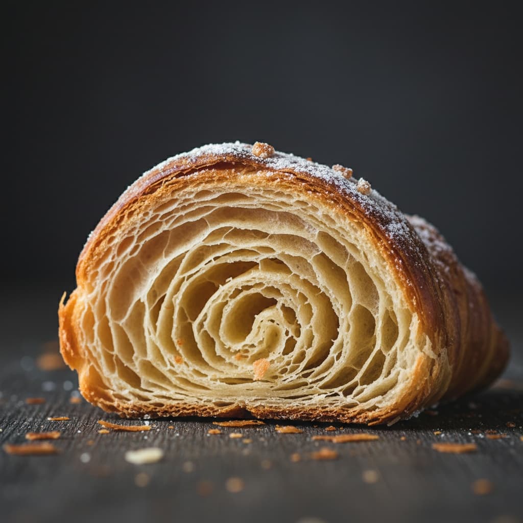 close up flaky layers 58800805
