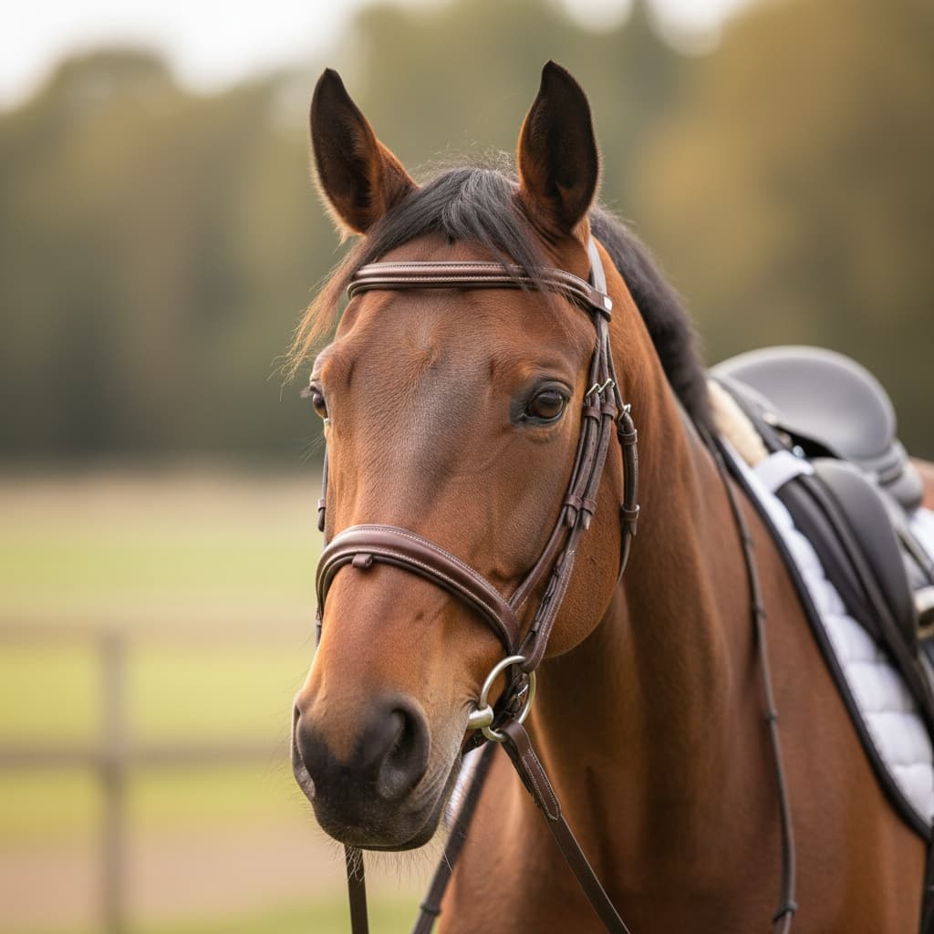 close up gentle lesson horse 73348419