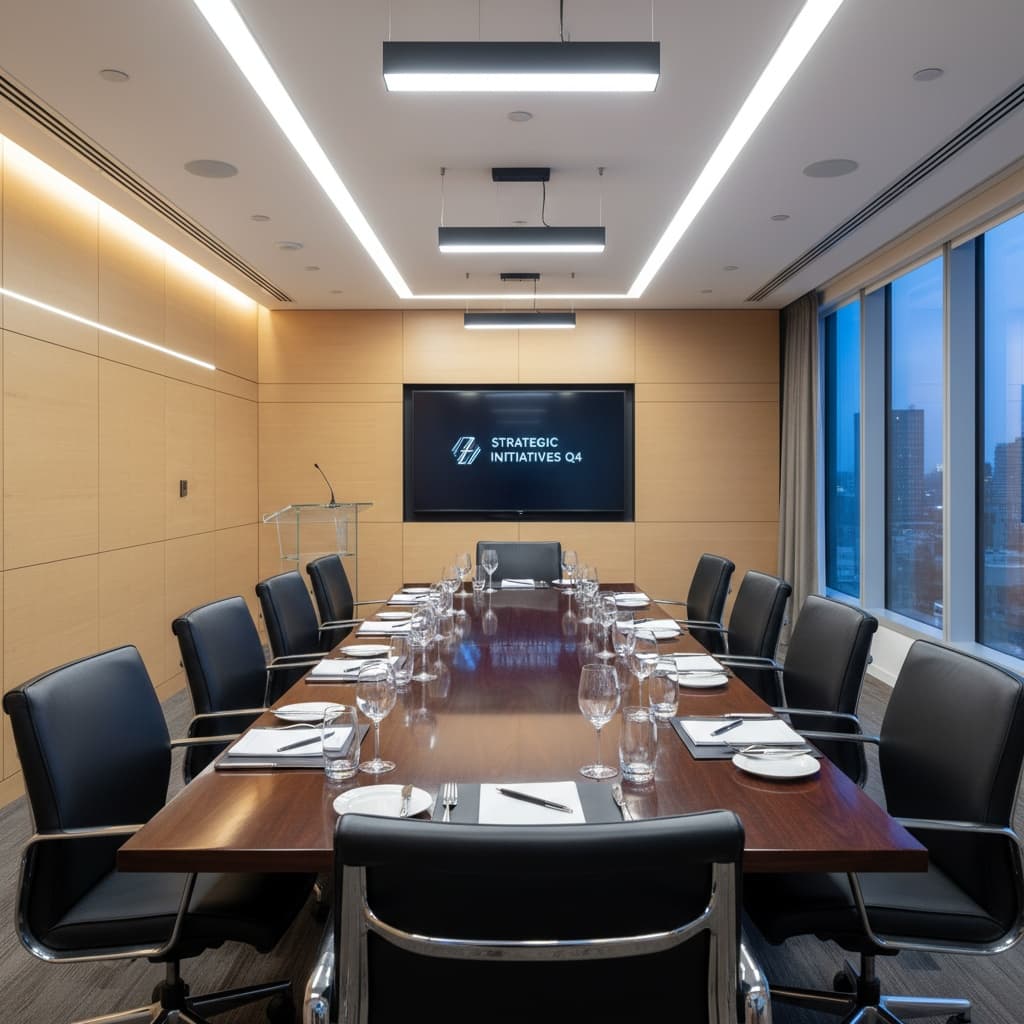 corporate meeting setup 38115252