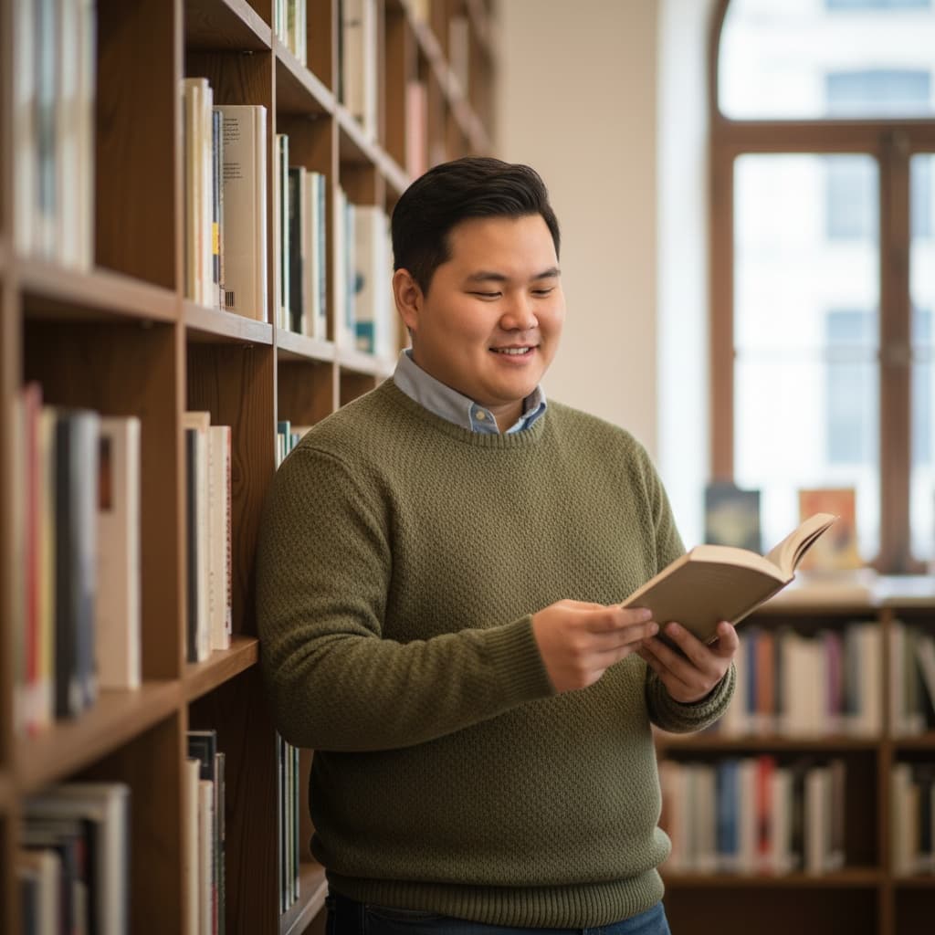 curve asian man bookstore intellectual 25229085