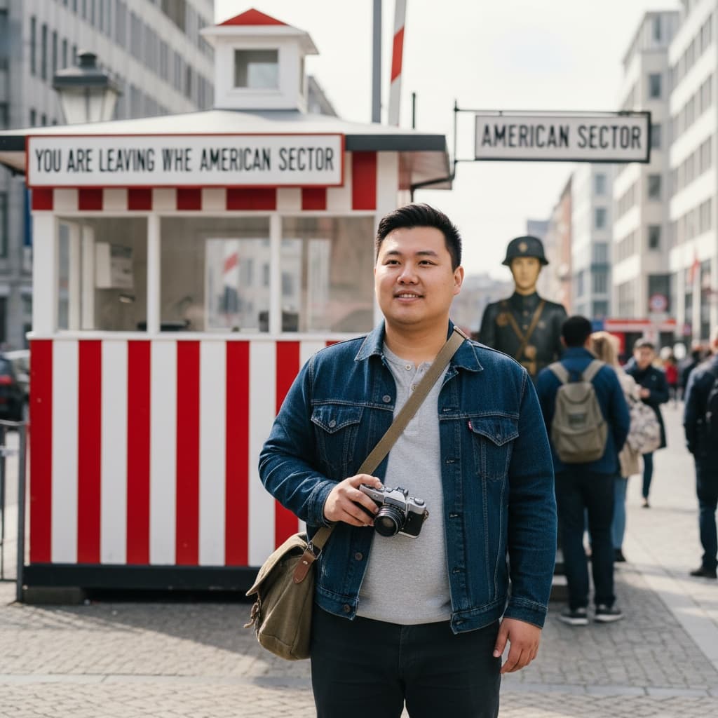 curve asian man checkpoint charlie historic 35155981