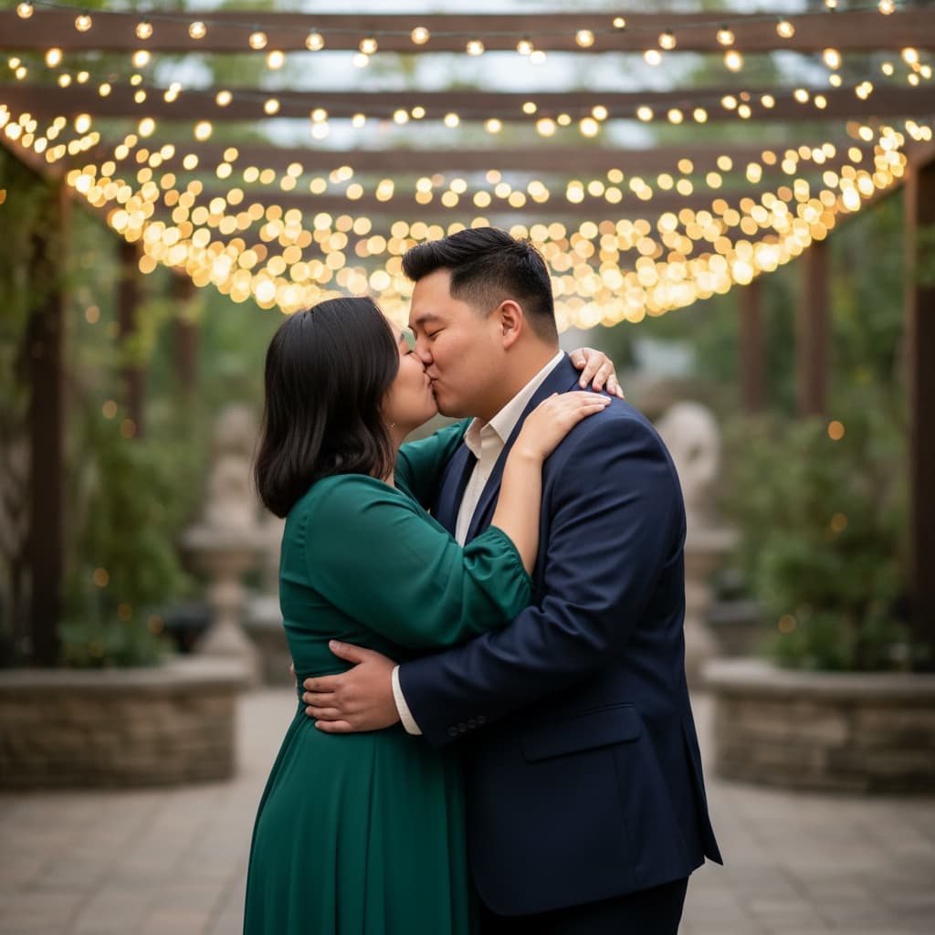 curve asian man kissing under lights 46534937