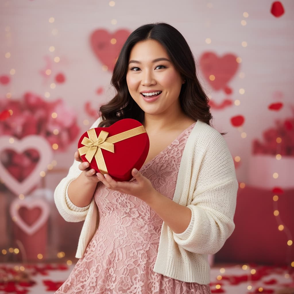 curve asian woman chocolate box moment 68703256