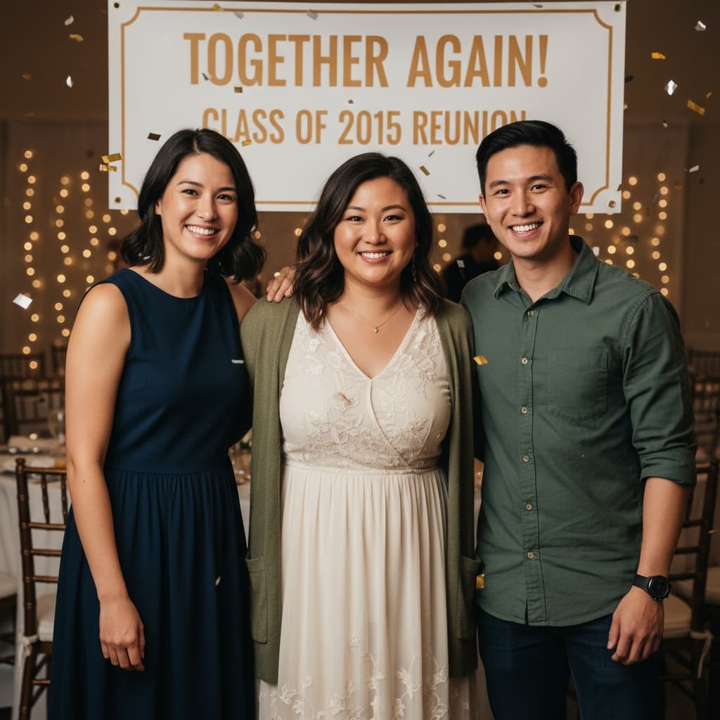 curve asian woman group photo banner backdrop 58498133