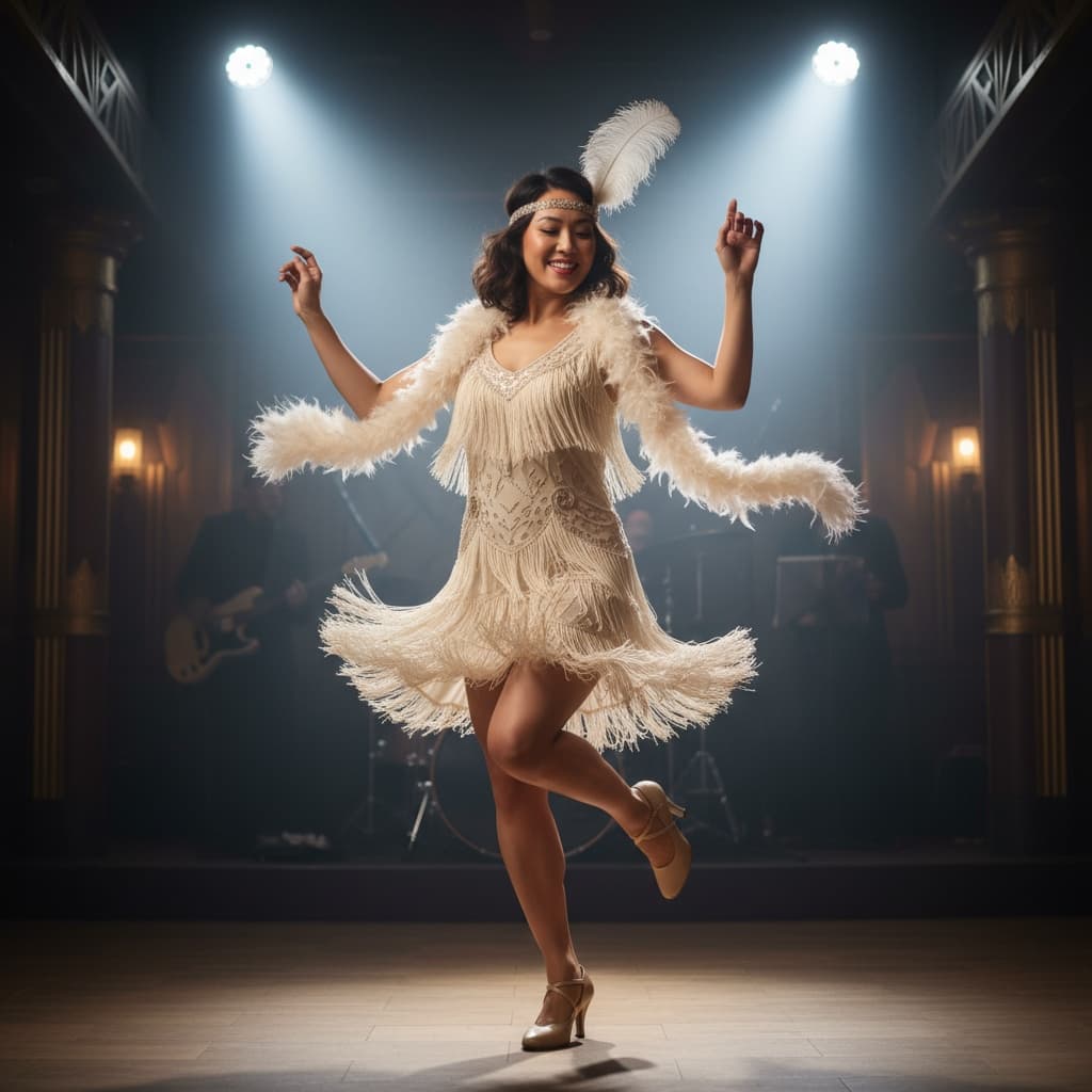 curve asian woman jazz club dancing action 44186611