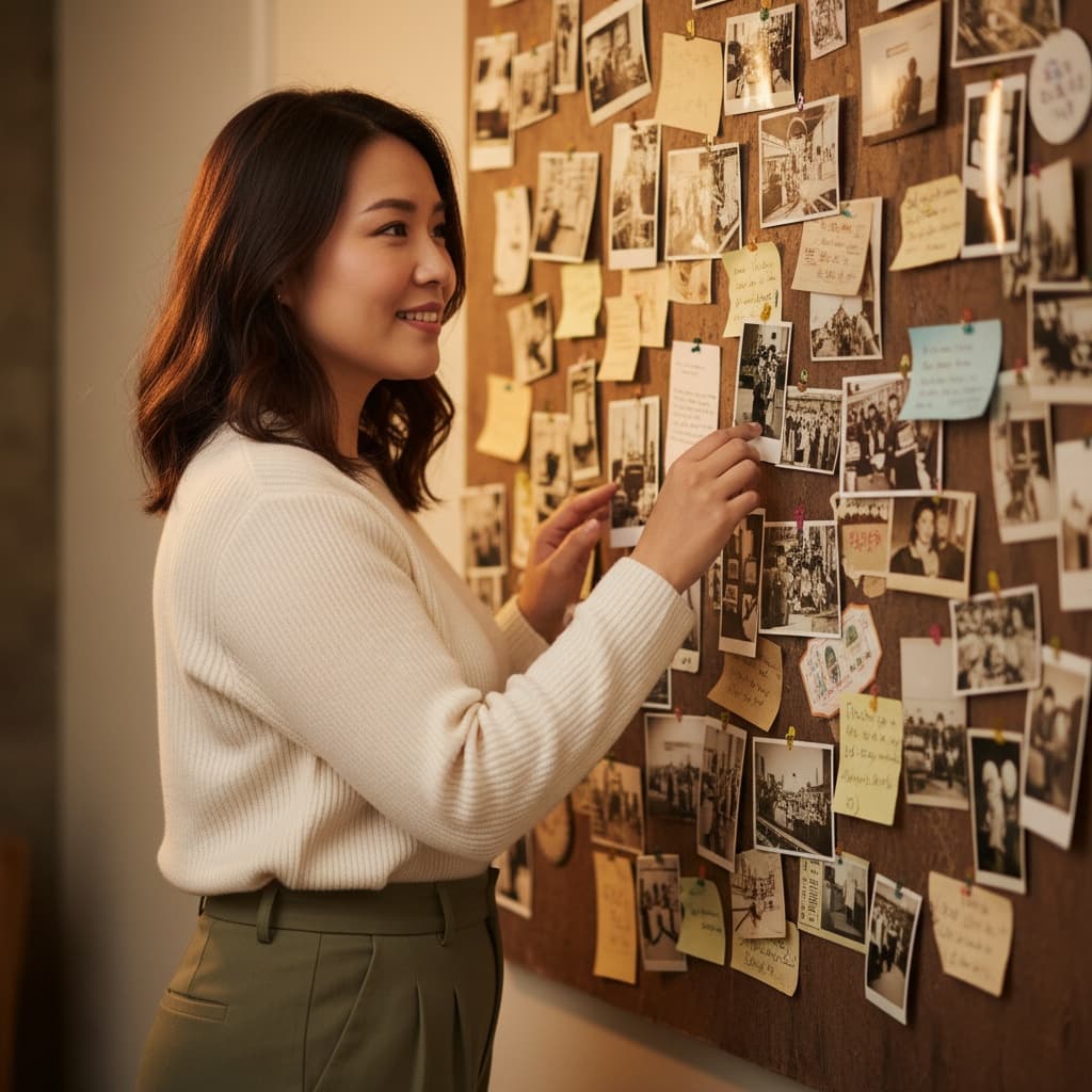 curve asian woman memory wall nostalgia 39890674