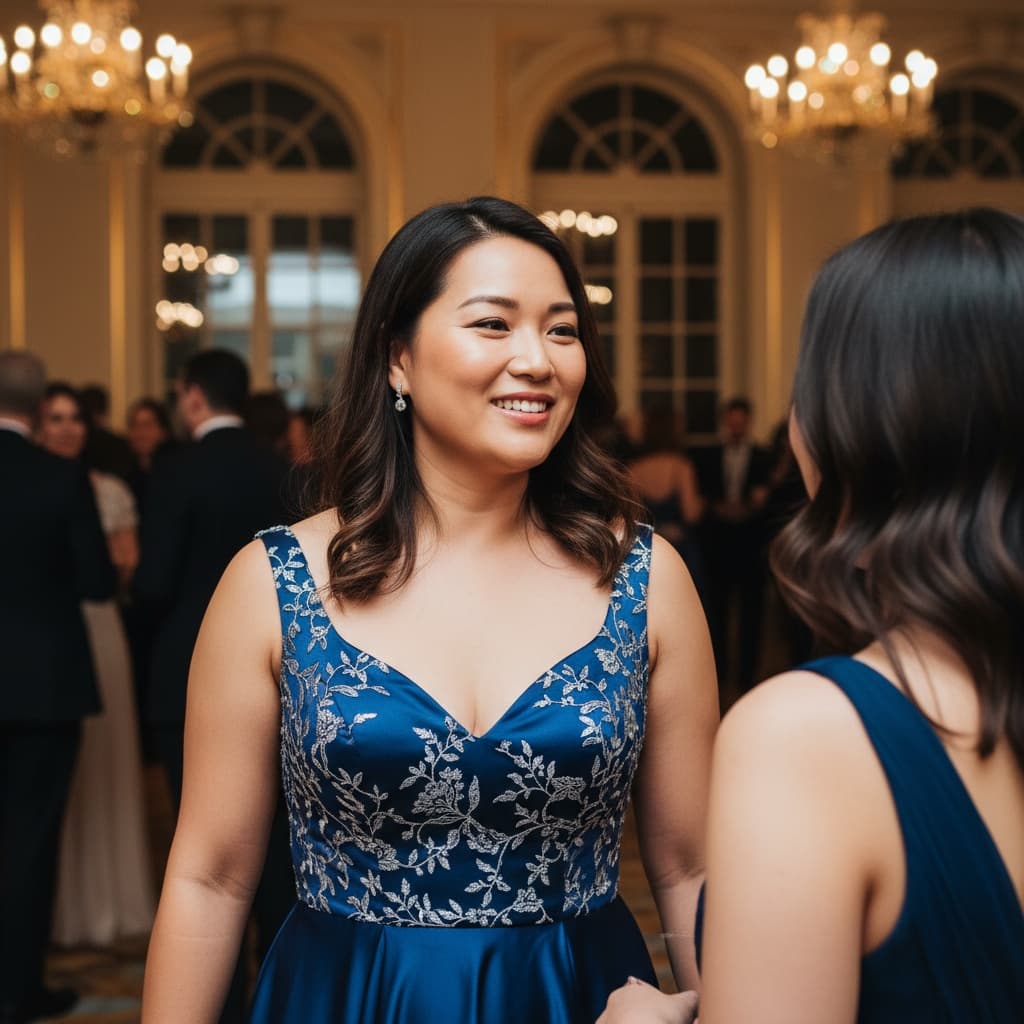 curve asian woman networking conversation 94684771