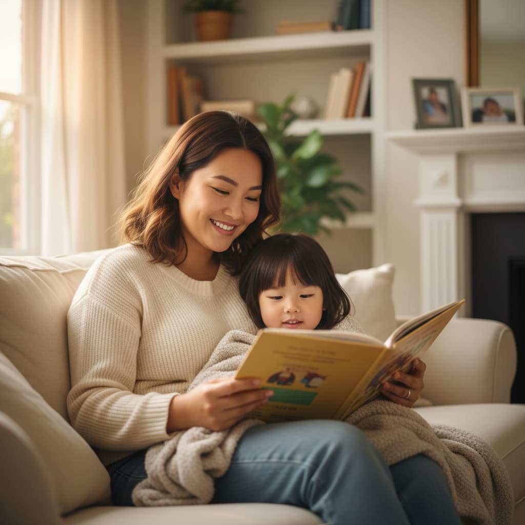 curve asian woman reading story together 31742769