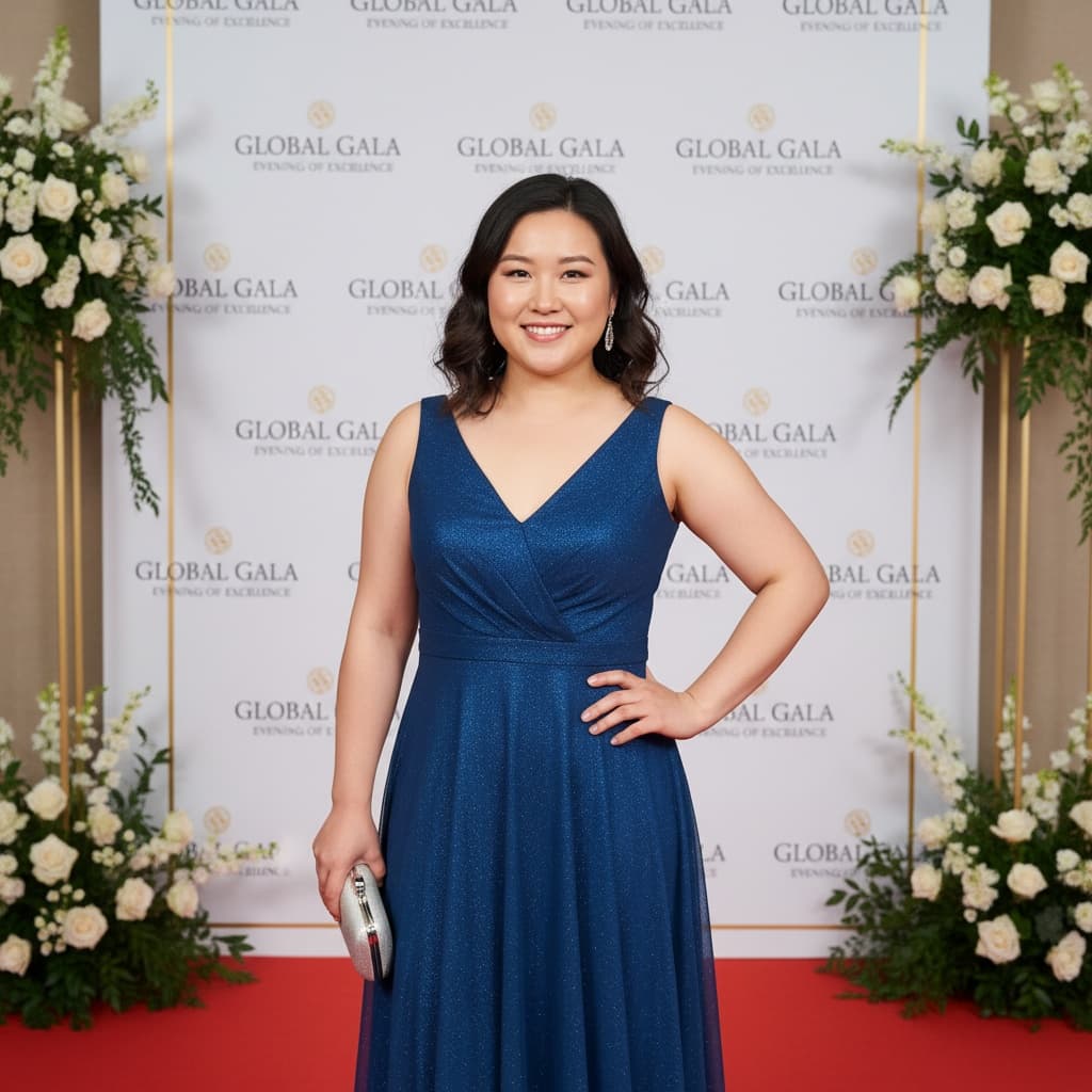 curve asian woman red carpet arrival 83074098