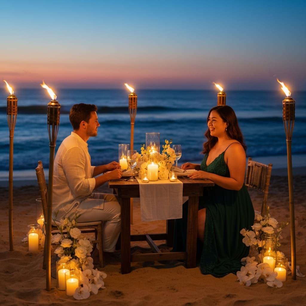 curve asian woman resort dinner candlelight 33526807