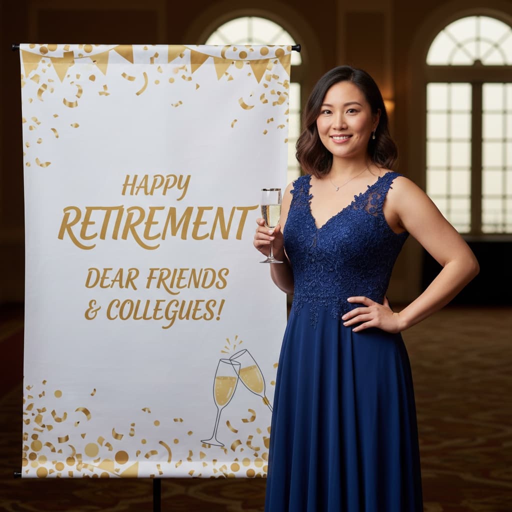 curve asian woman standing banner backdrop 40820174