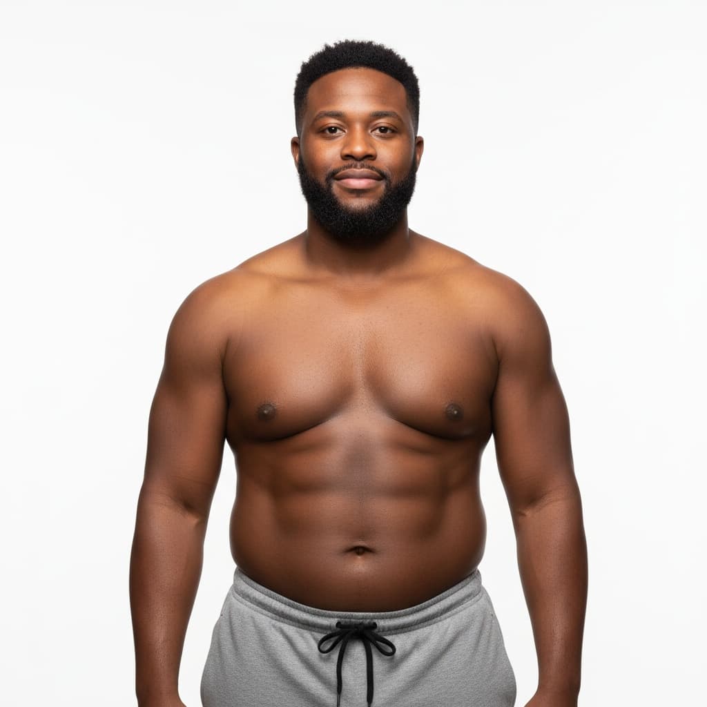 curve black man before casual standing front 26889211