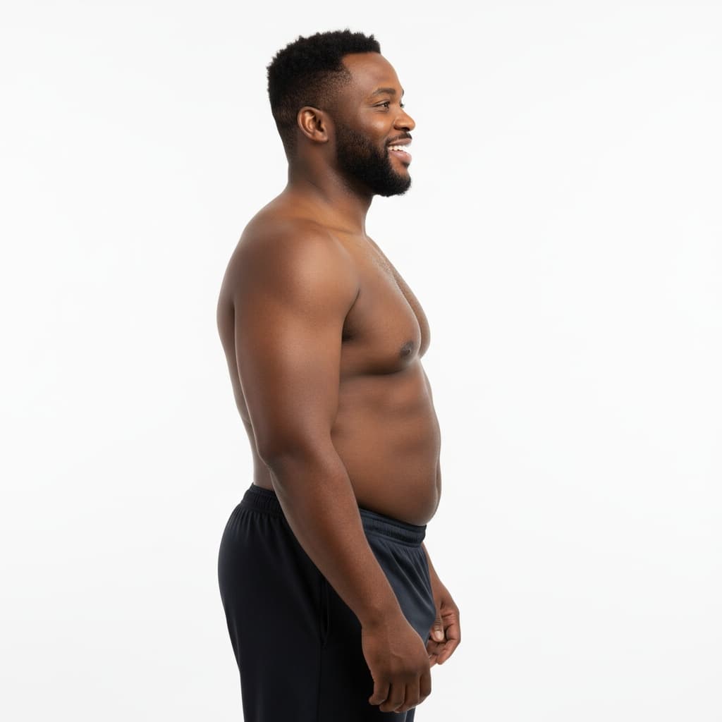curve black man before side profile neutral 93431440