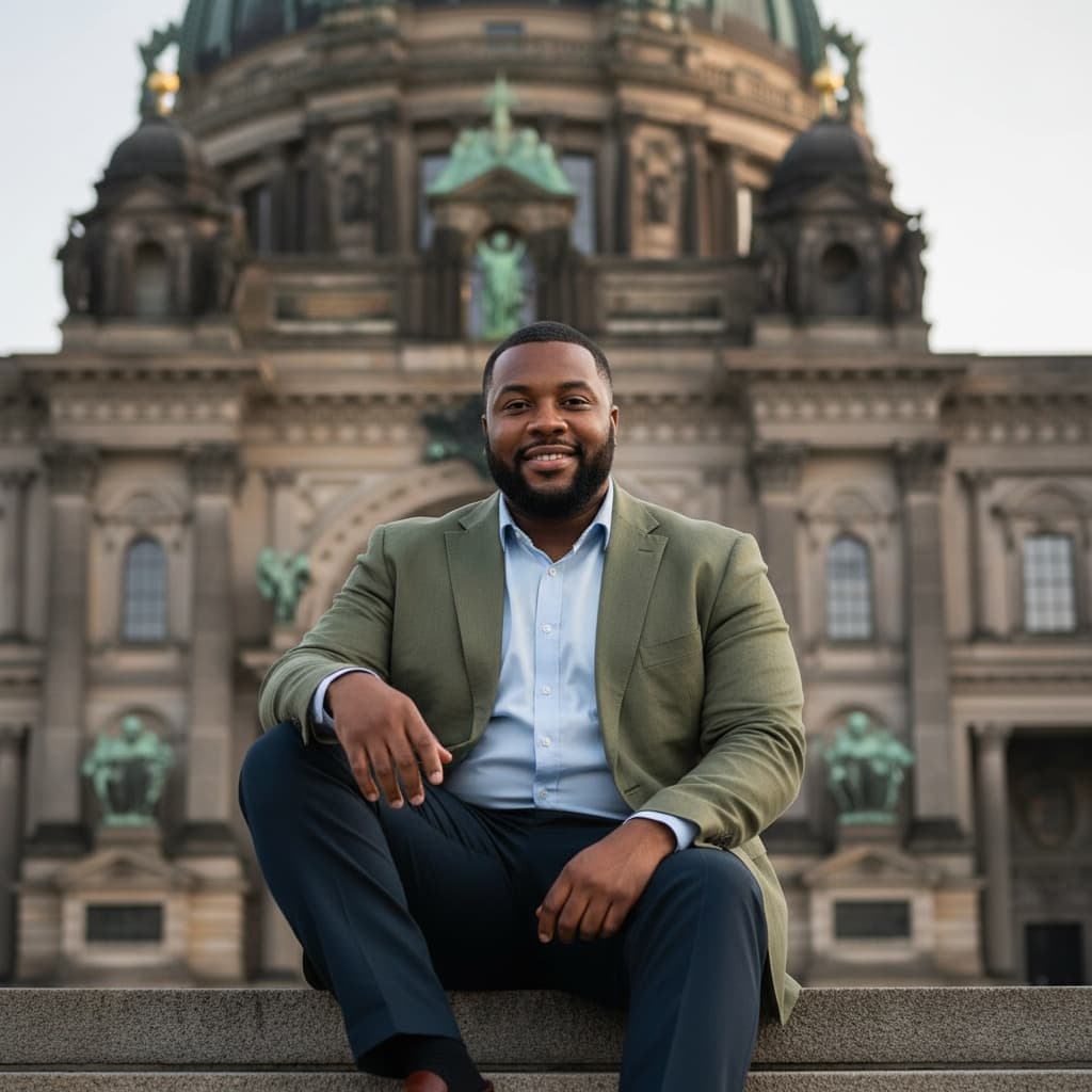 curve black man berlin cathedral steps 41481502