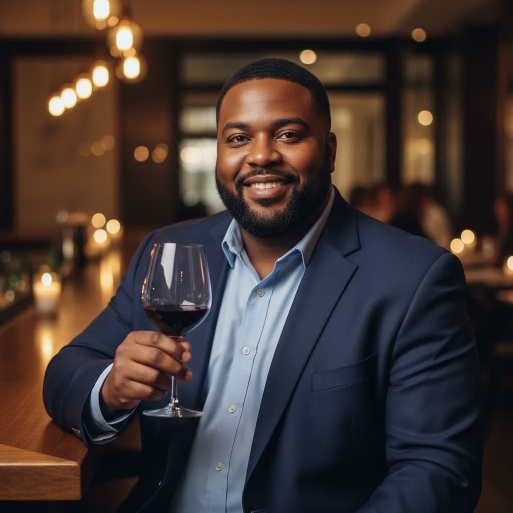 curve black man restaurant bar sophisticated 24423493