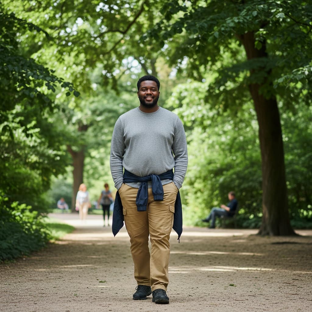 curve black man tiergarten park nature 34613422