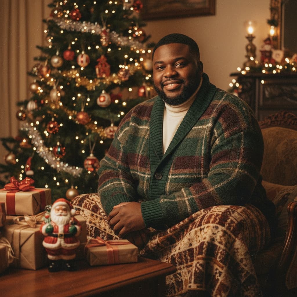 curve black man vintage inspired holiday 60260975