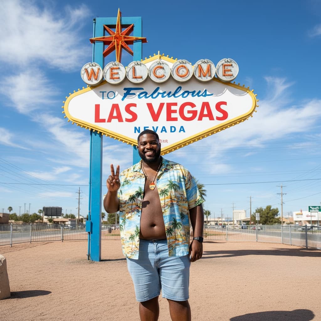 curve black man welcome sign daytime 41285404