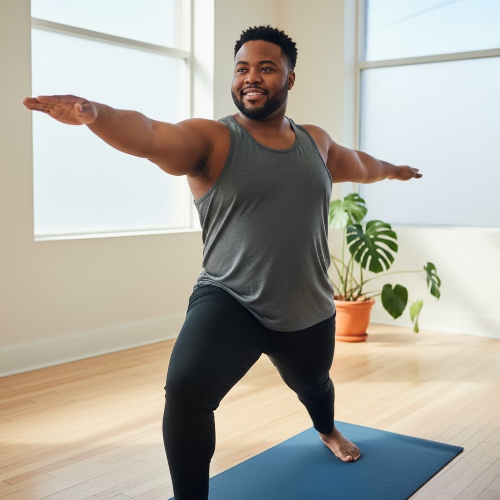 curve black man yoga wellness practice 92468783