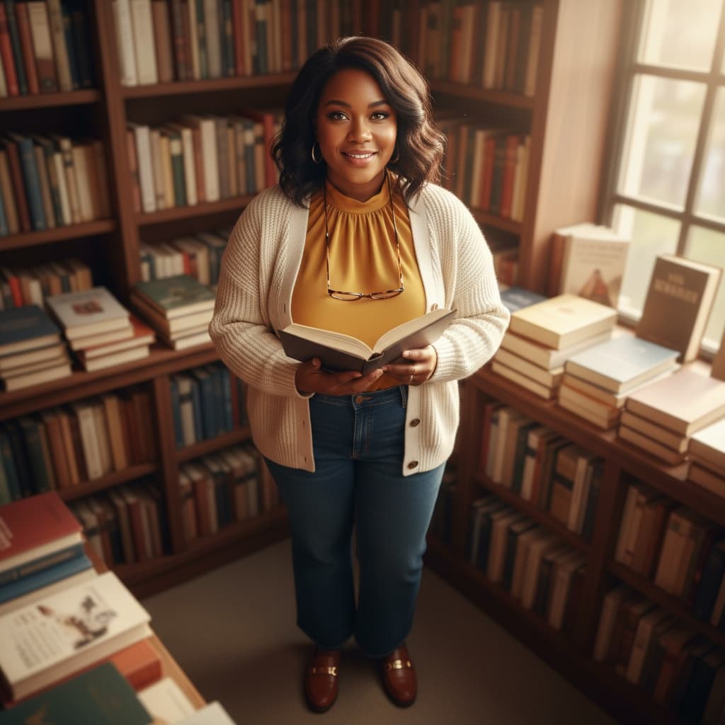curve black woman bookstore intellectual 22374551