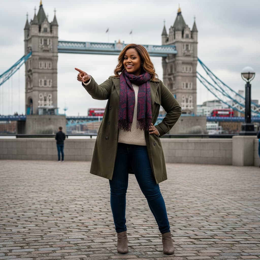 curve black woman london tower bridge 18165755