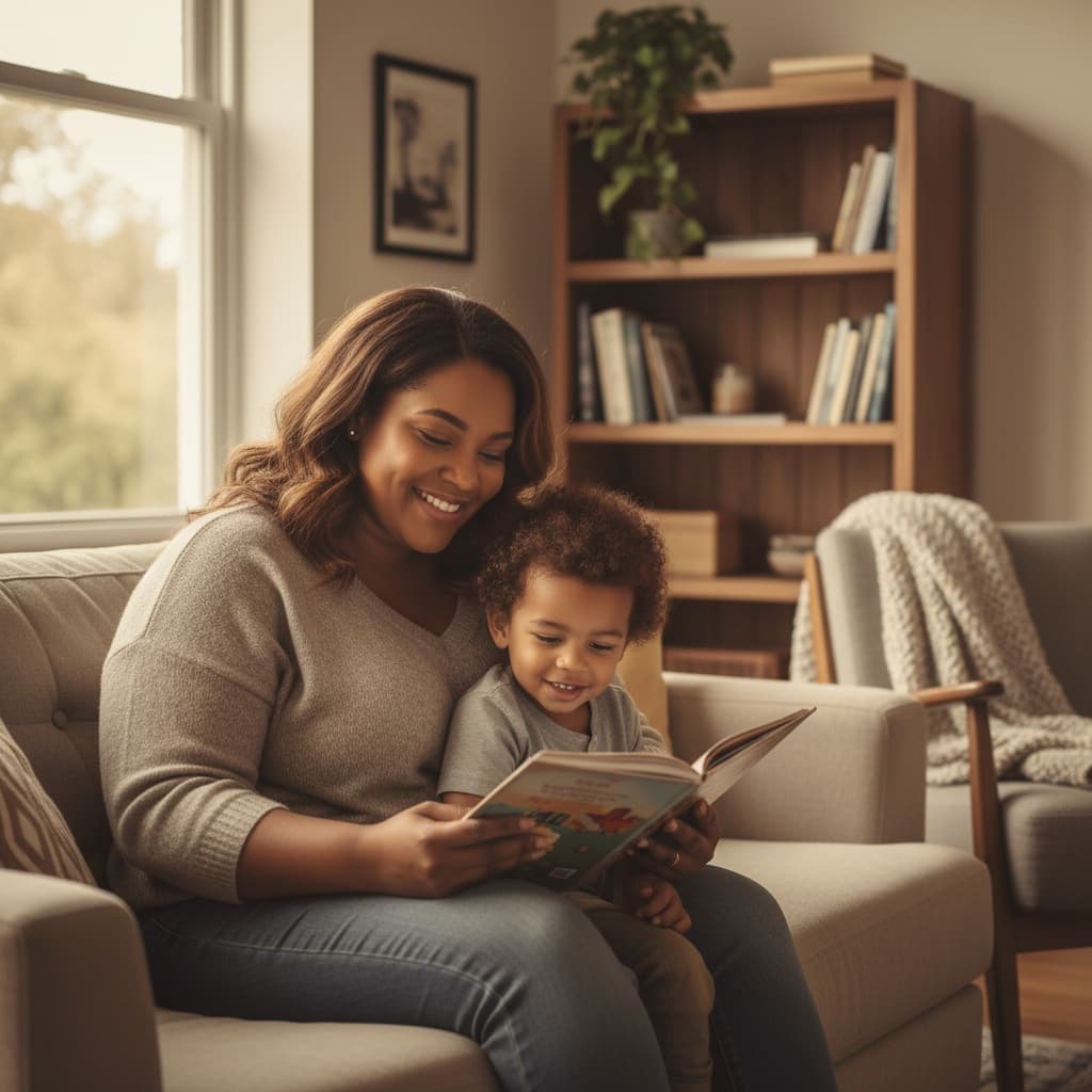 curve black woman reading story together 53293208
