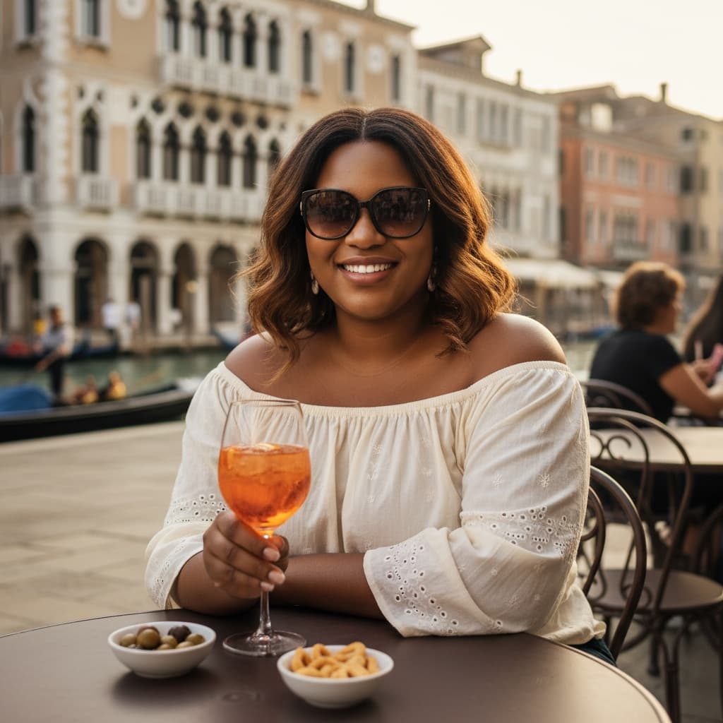 curve black woman venetian cafe table 62476448