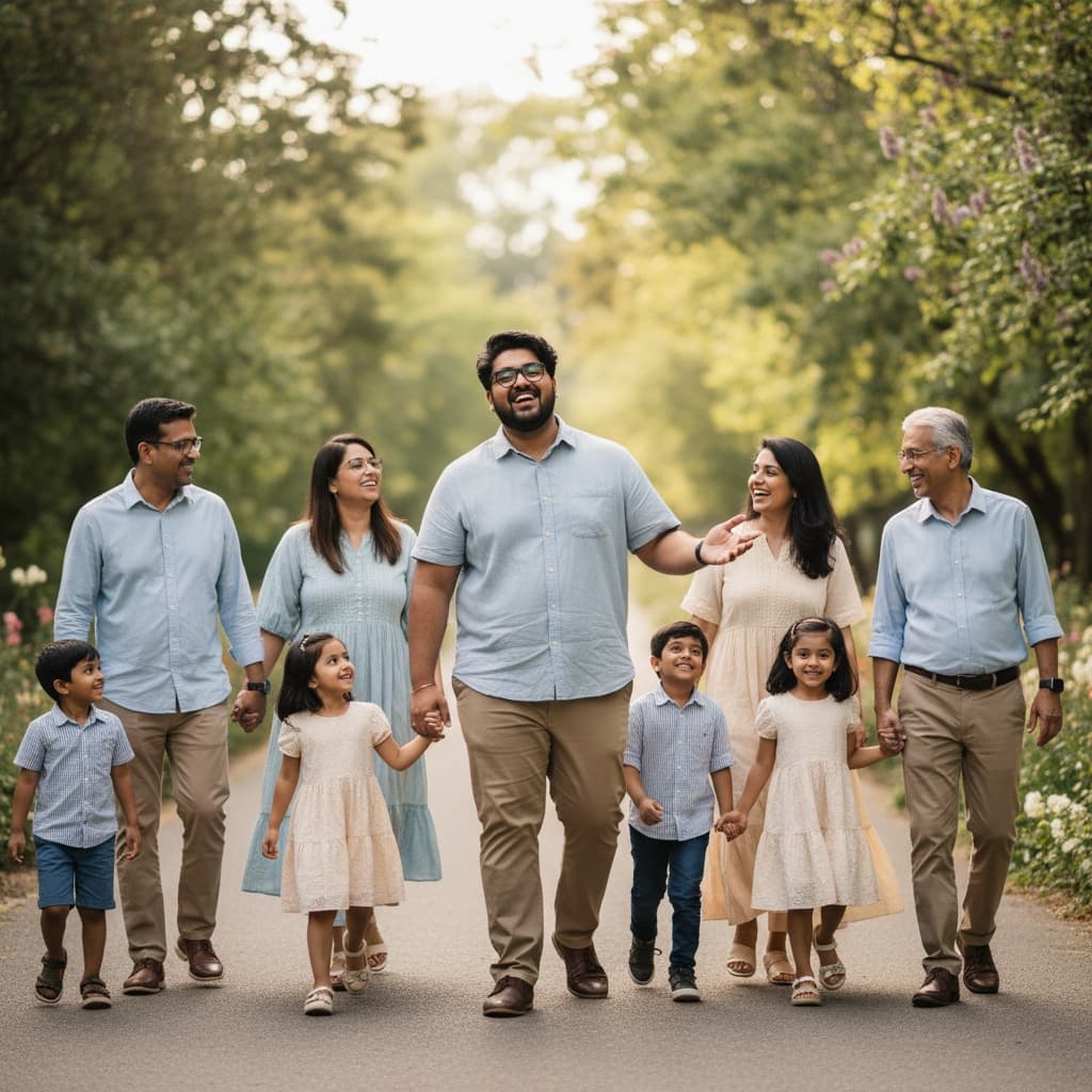 curve indian man candid walking together 85452047
