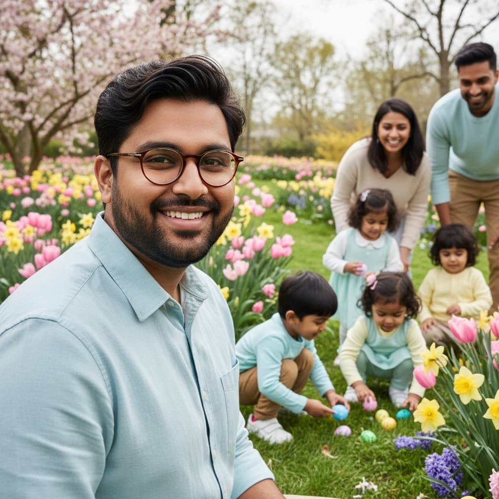 curve indian man easter egg hunt action 67716634