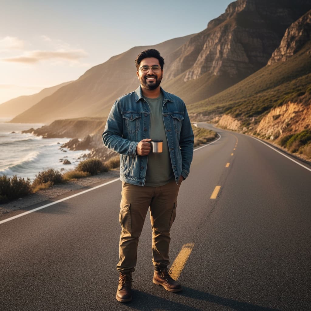 curve indian man scenic road wanderlust 24515747