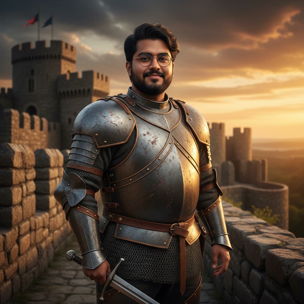 curve indian man warrior battlements dramatic 60000721