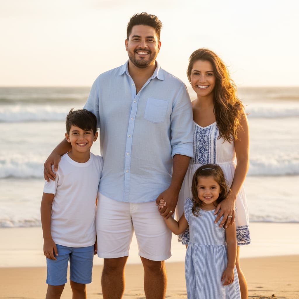 curve latino man beach sunset shoreline 55187544