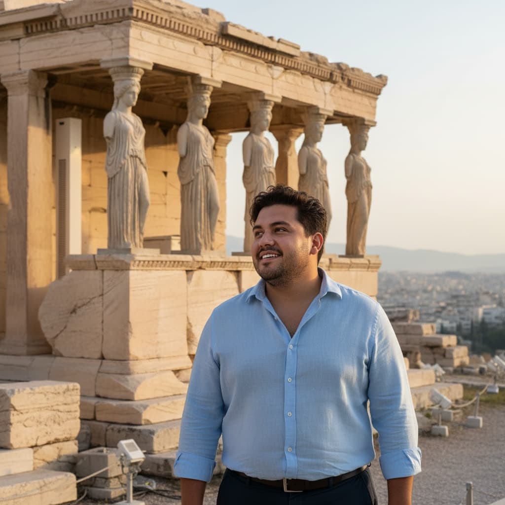 curve latino man caryatid porch erechtheion 11548168