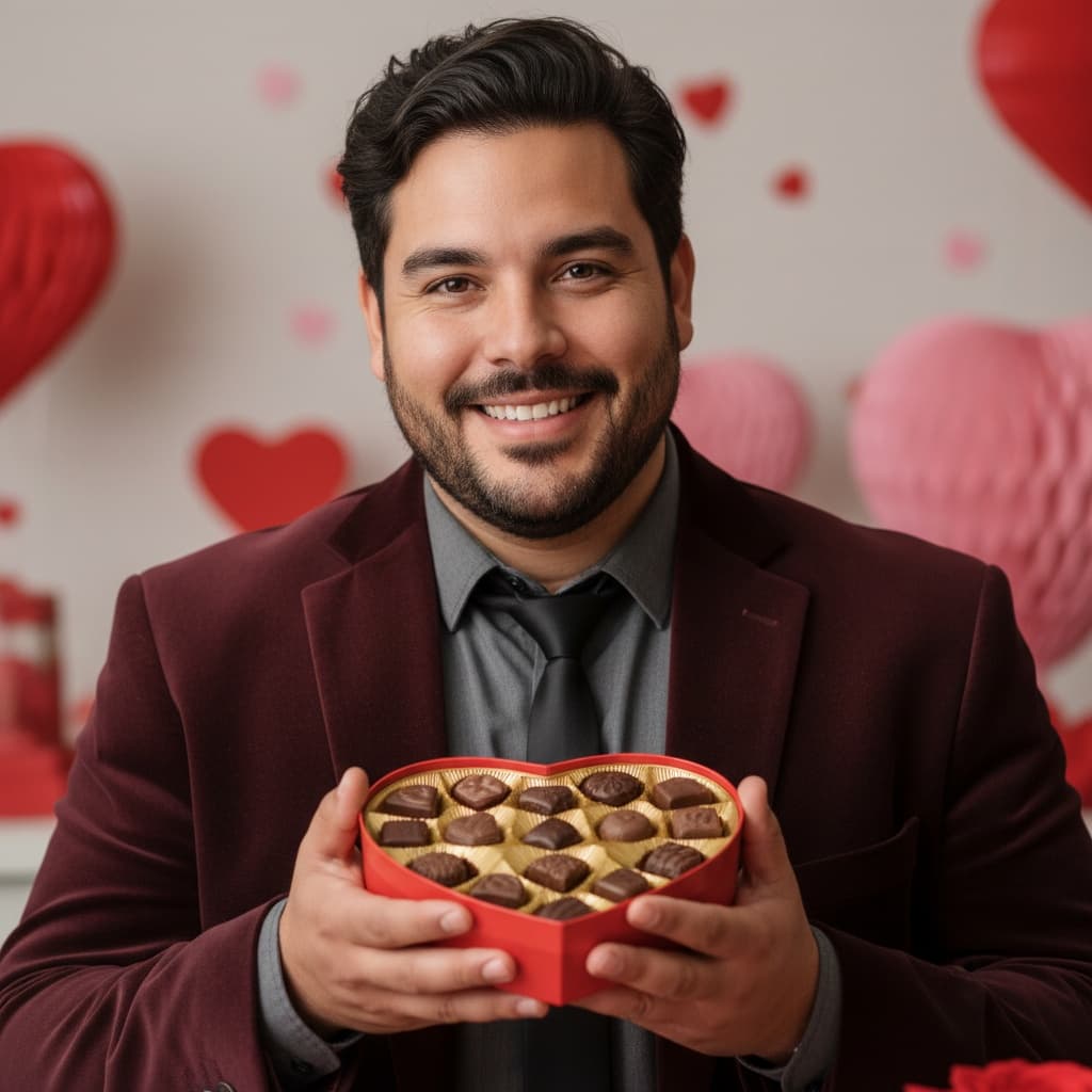 curve latino man chocolate box moment 11578330