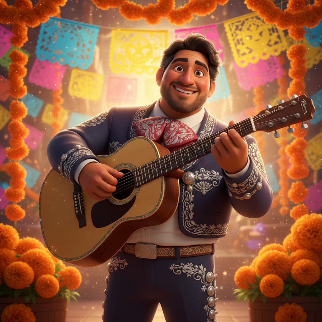 curve latino man coco day of dead musician 81321415