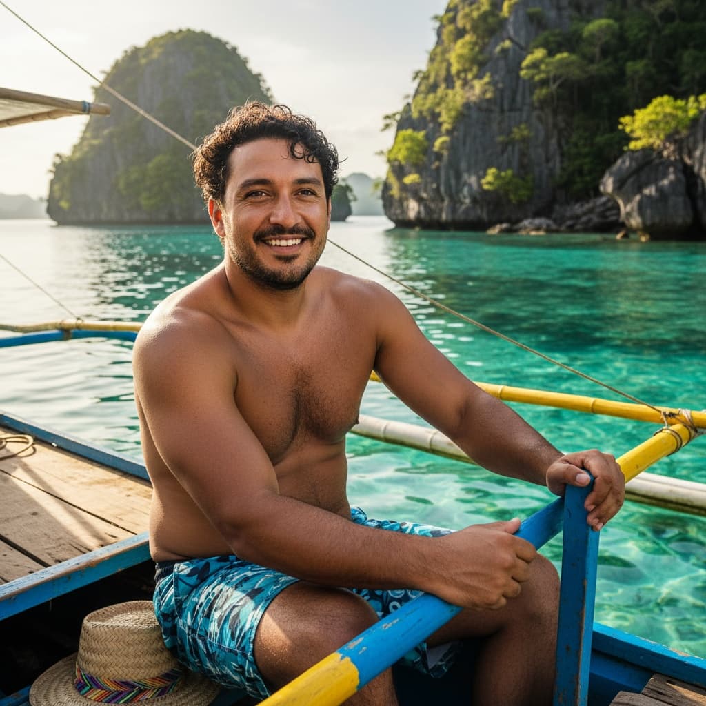 curve latino man island hopping boat ride 86450375