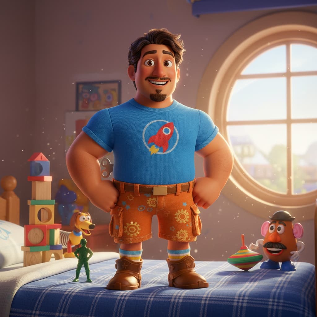 curve latino man toy story andy room setting 60972746