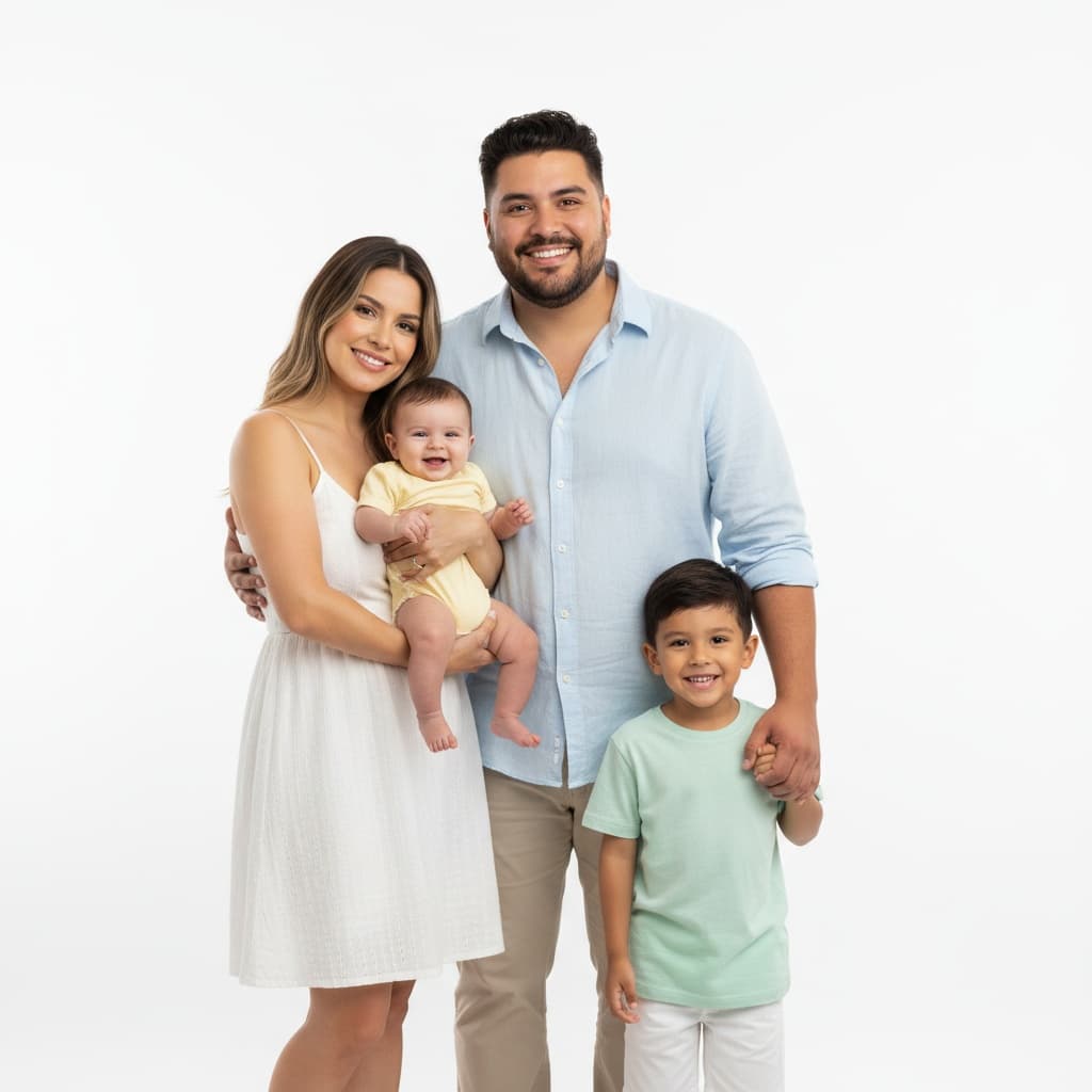 curve latino man white background bright modern 18019542
