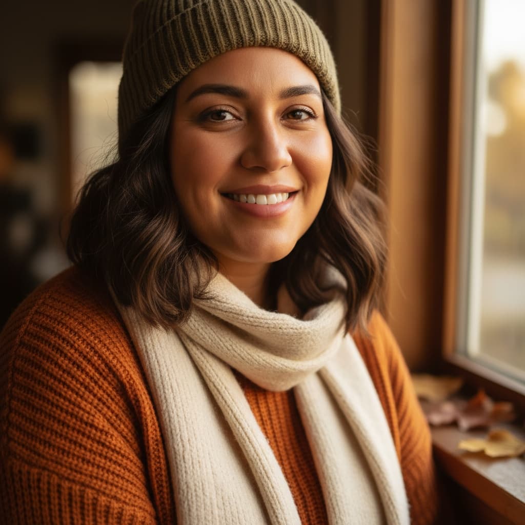 curve latino woman grateful close up thanksgiving 38162718
